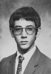 Reubens as a high school senior, 1970