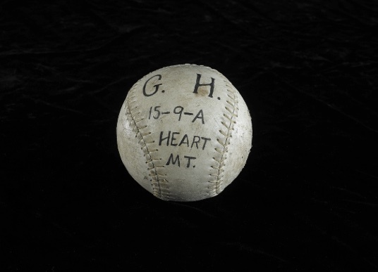 File:Smithsonian photo of softball from Heart Mountain Relocation Center.jpg