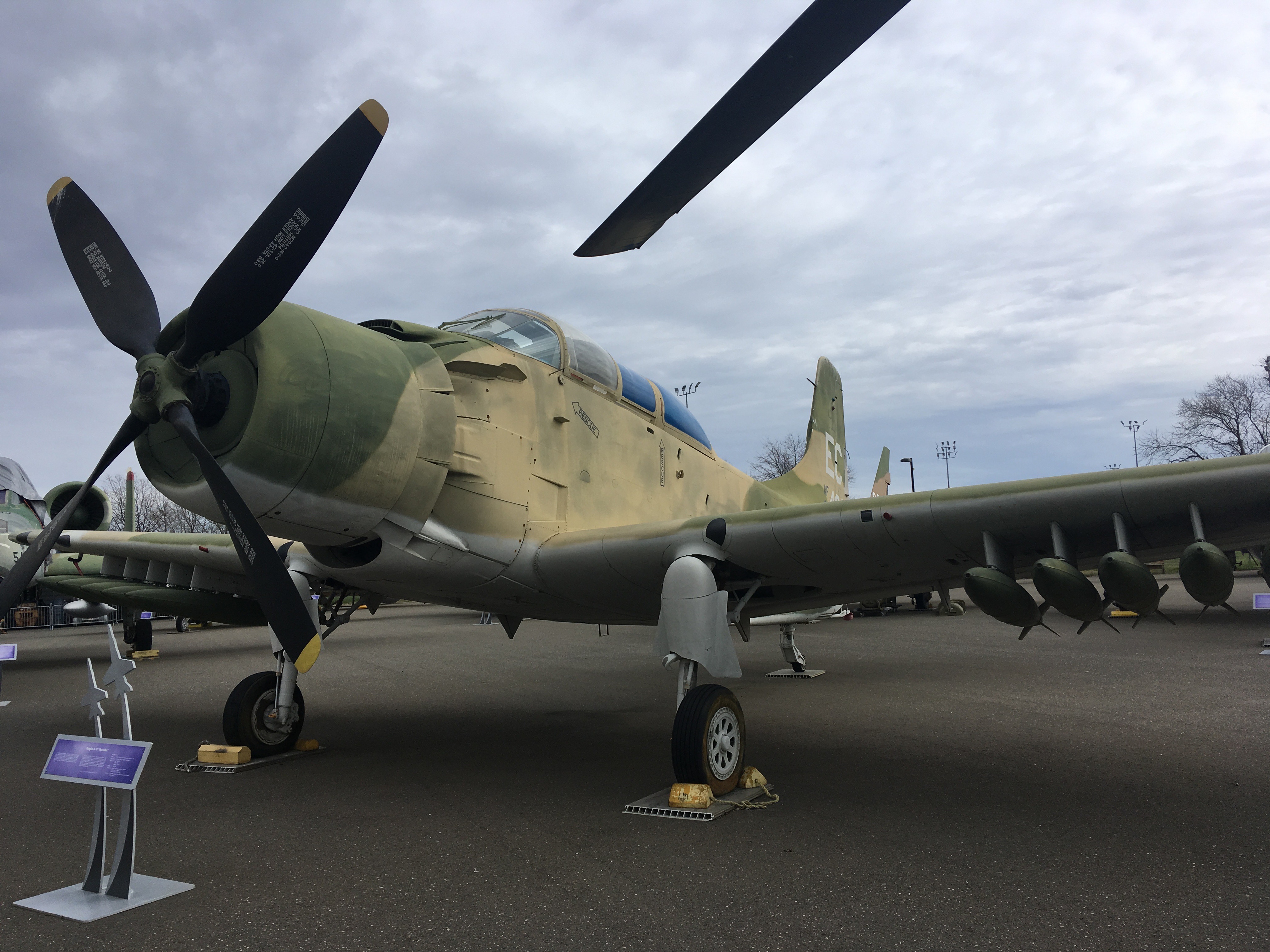 The_A-1E_%22Skyraider%22_on_display_at_t