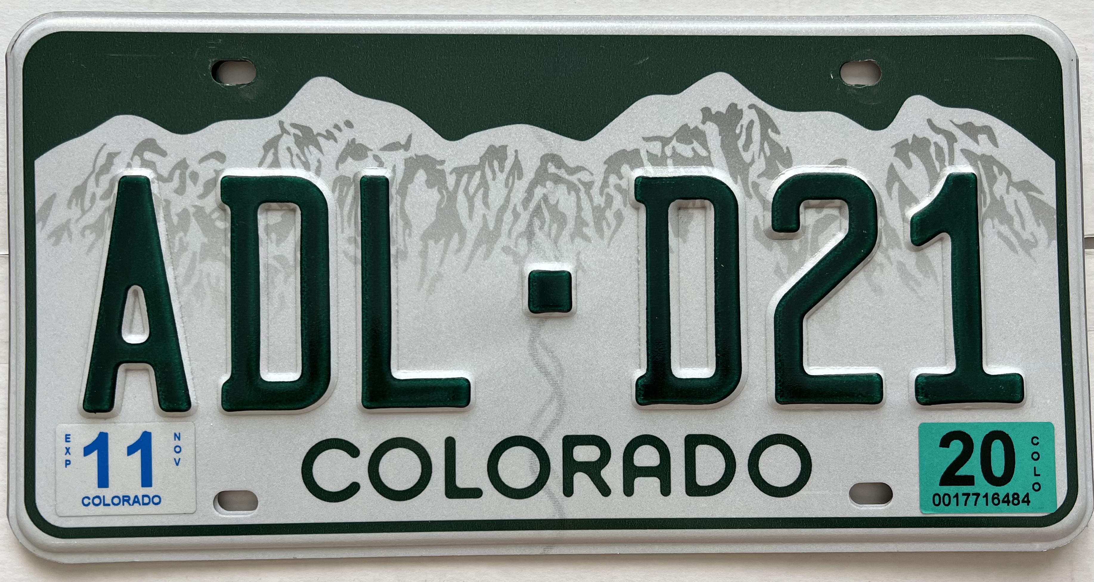 License Plates of Colorado