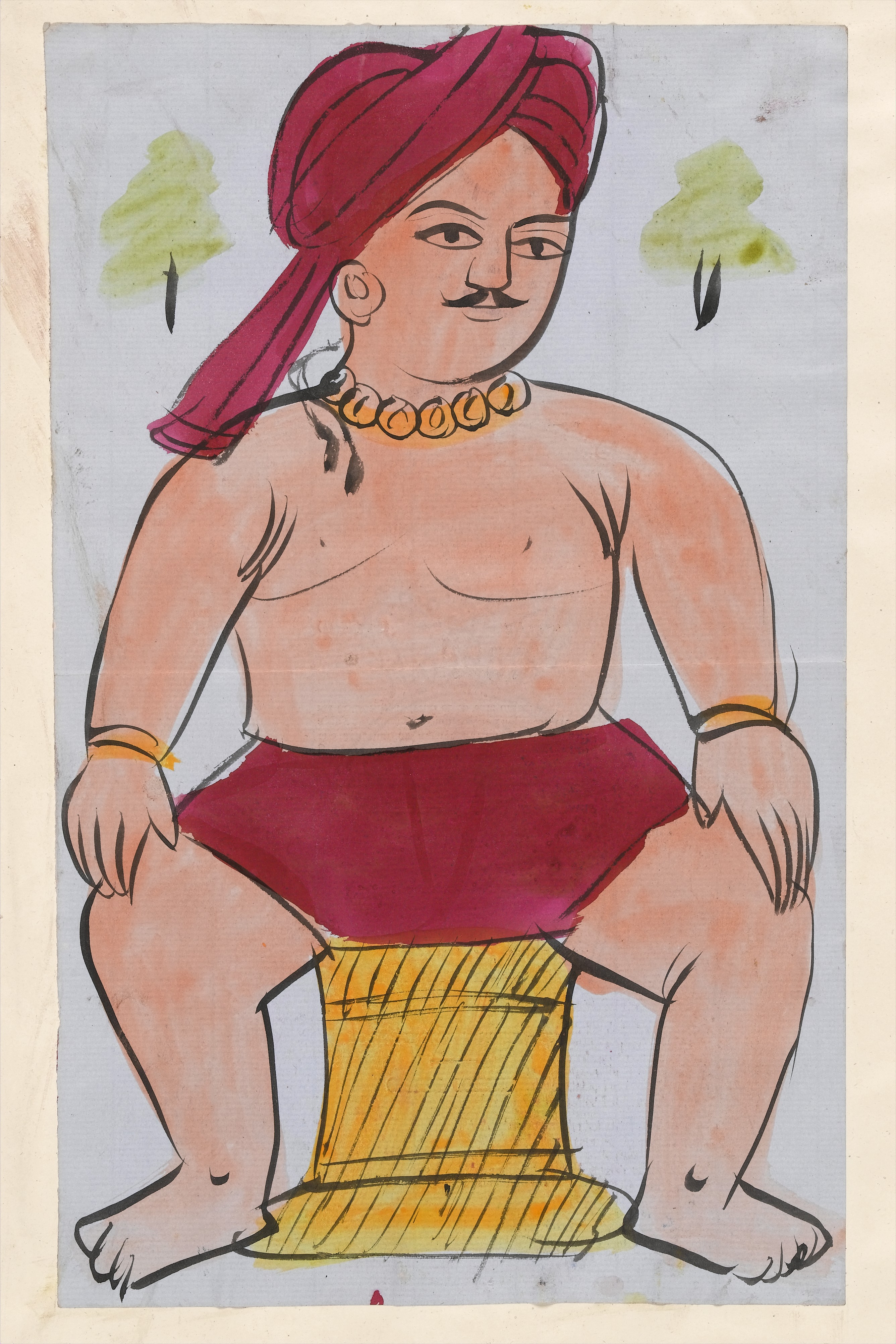 File:An Indian wrestler seated Wellcome L0041021.jpg - Wikimedia ...