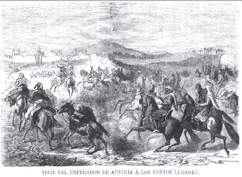 Emperador en palestina 1870