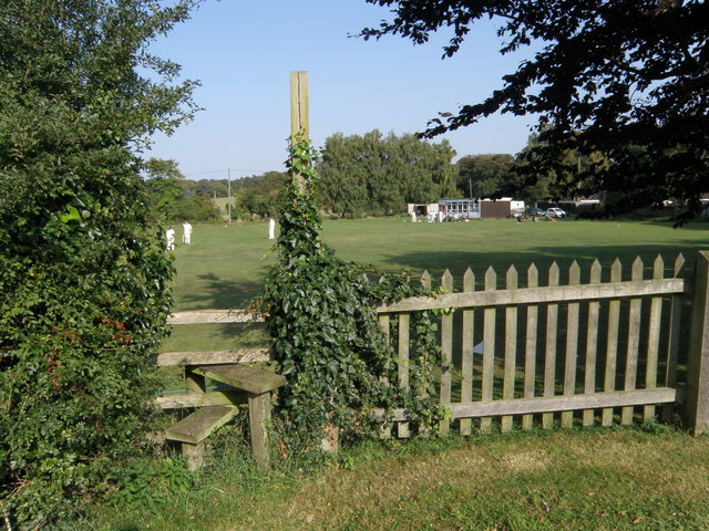 File:Footpath across the cricket ground - geograph.org.uk - 1496453.jpg