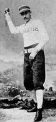 Gus Weyhing, the all-time leader in career hit batsmen