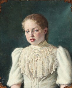 Marie Henriques Ung pige i hvid kjole 1893.jpg