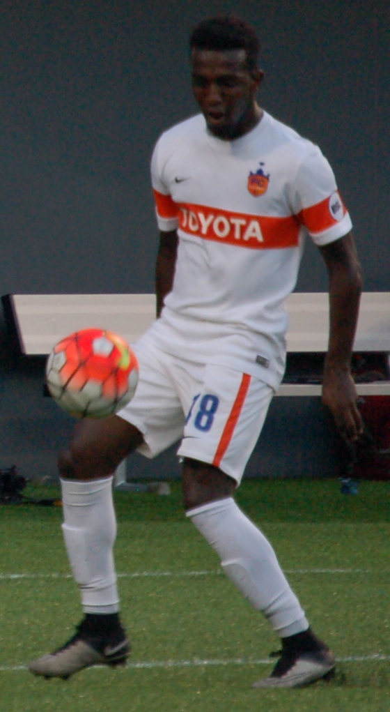 Mohamed playing with [[FC Cincinnati (2016–18)|FC Cincinnati]] in 2016