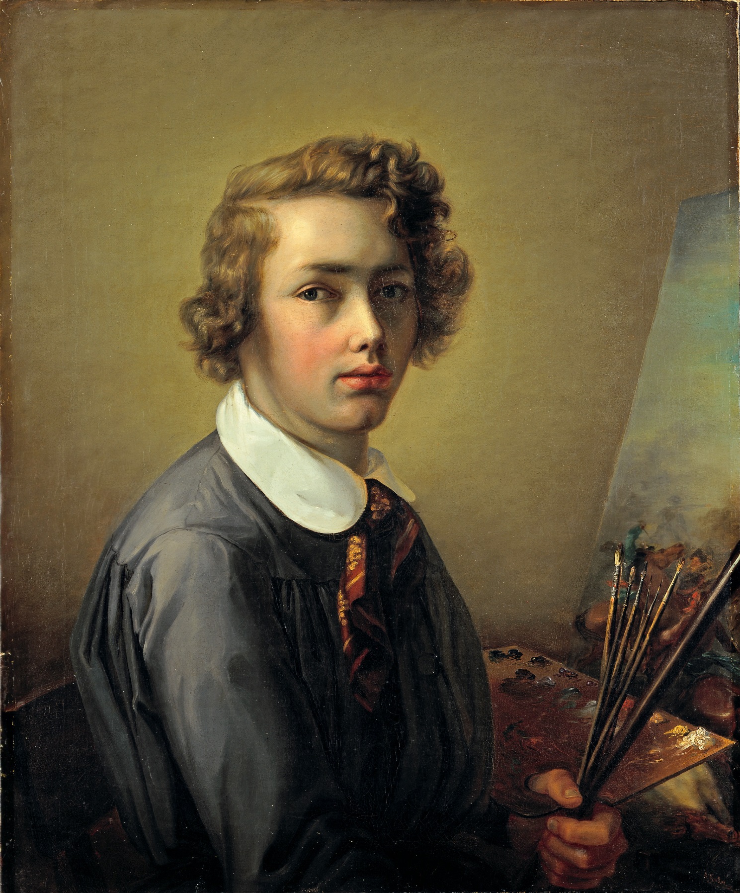 ''Rudolf Koller'', 1844, self-portrait at 16