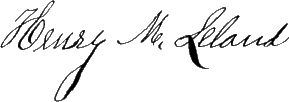 File:Signature of Henry Martyn Leland (1843–1932).png