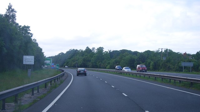 File:A55, entering Conwy - geograph.org.uk - 3159543.jpg