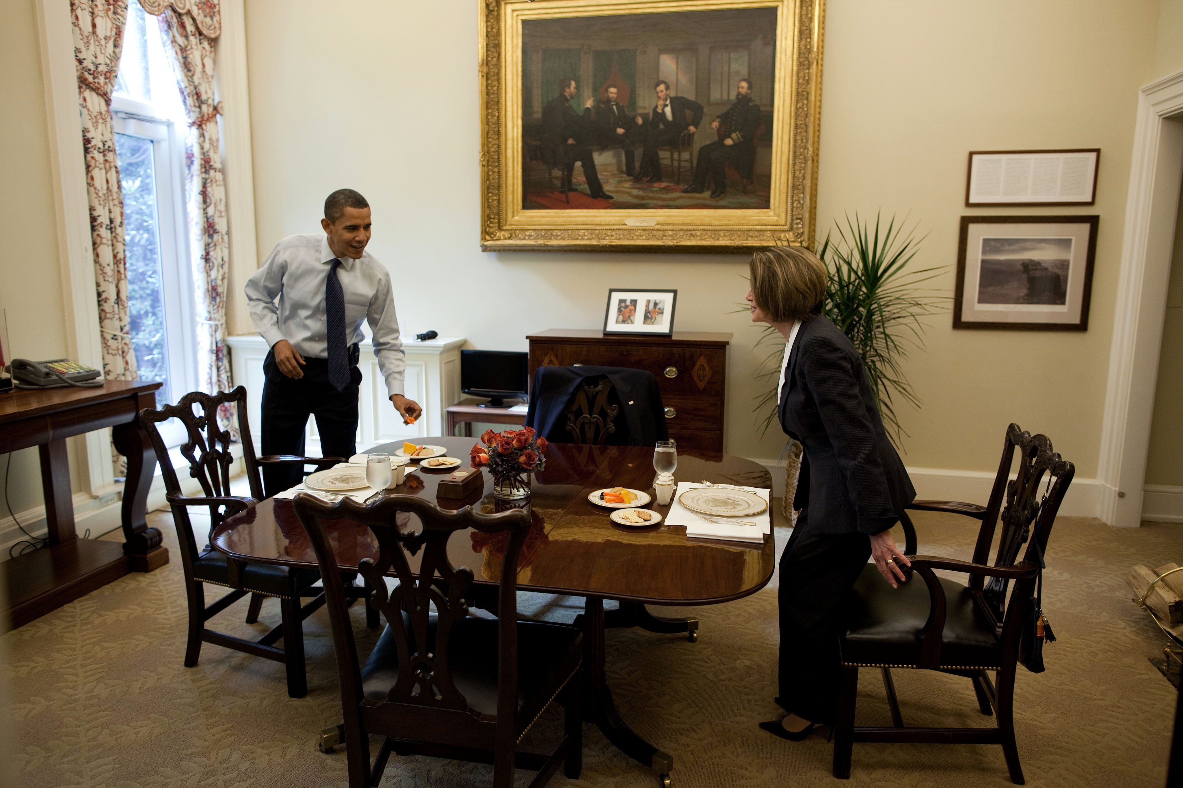 File Barack Obama And Nancy Pelosi In The White House