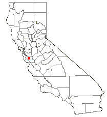 Location of Alviso, California