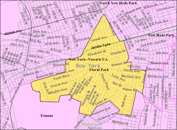 Map Of Floral Park File:Floral park ny map.gif   Wikipedia
