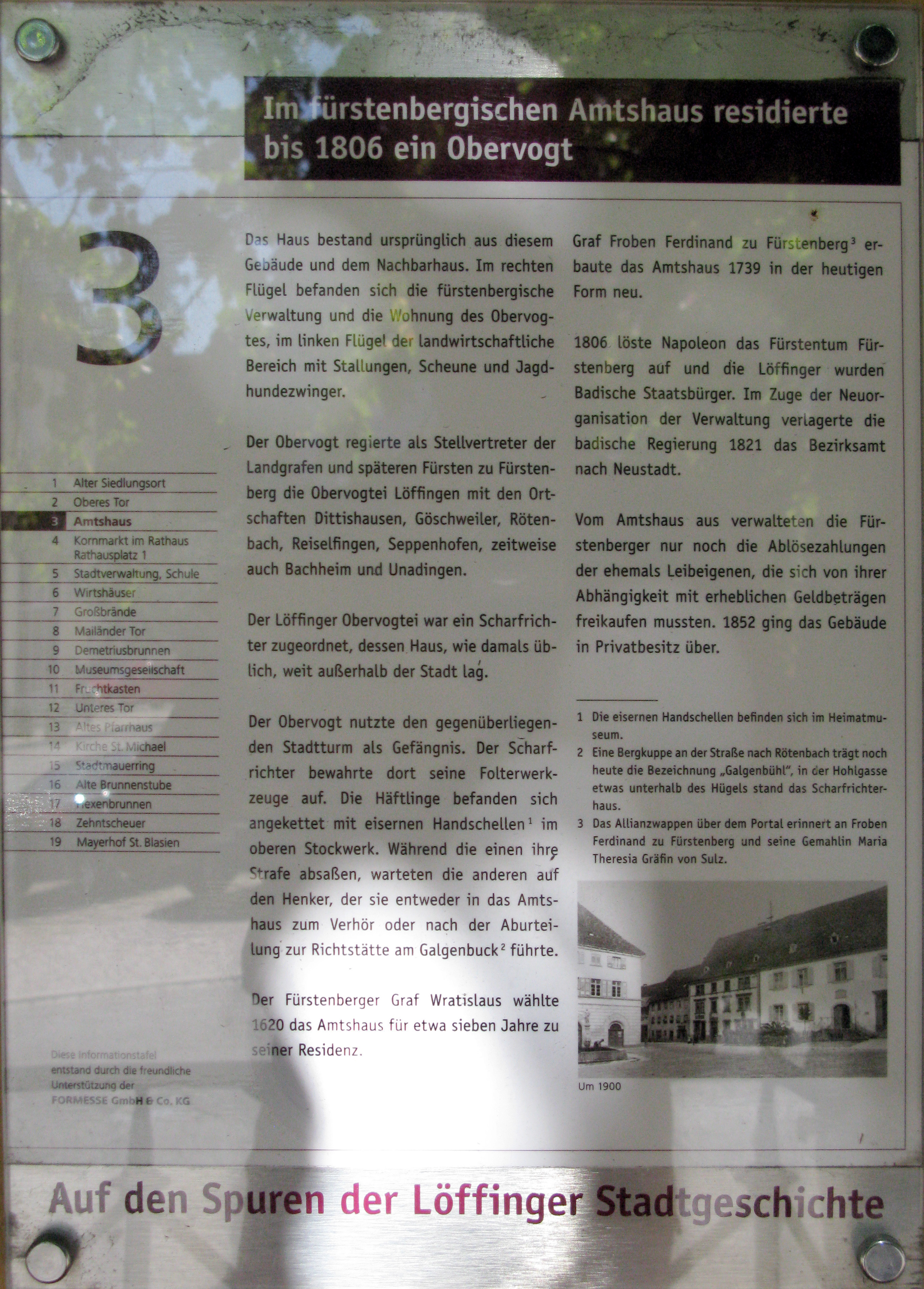 File Geschichtstafel 3 In Loffingen Amtshaus Jpg Wikimedia Commons