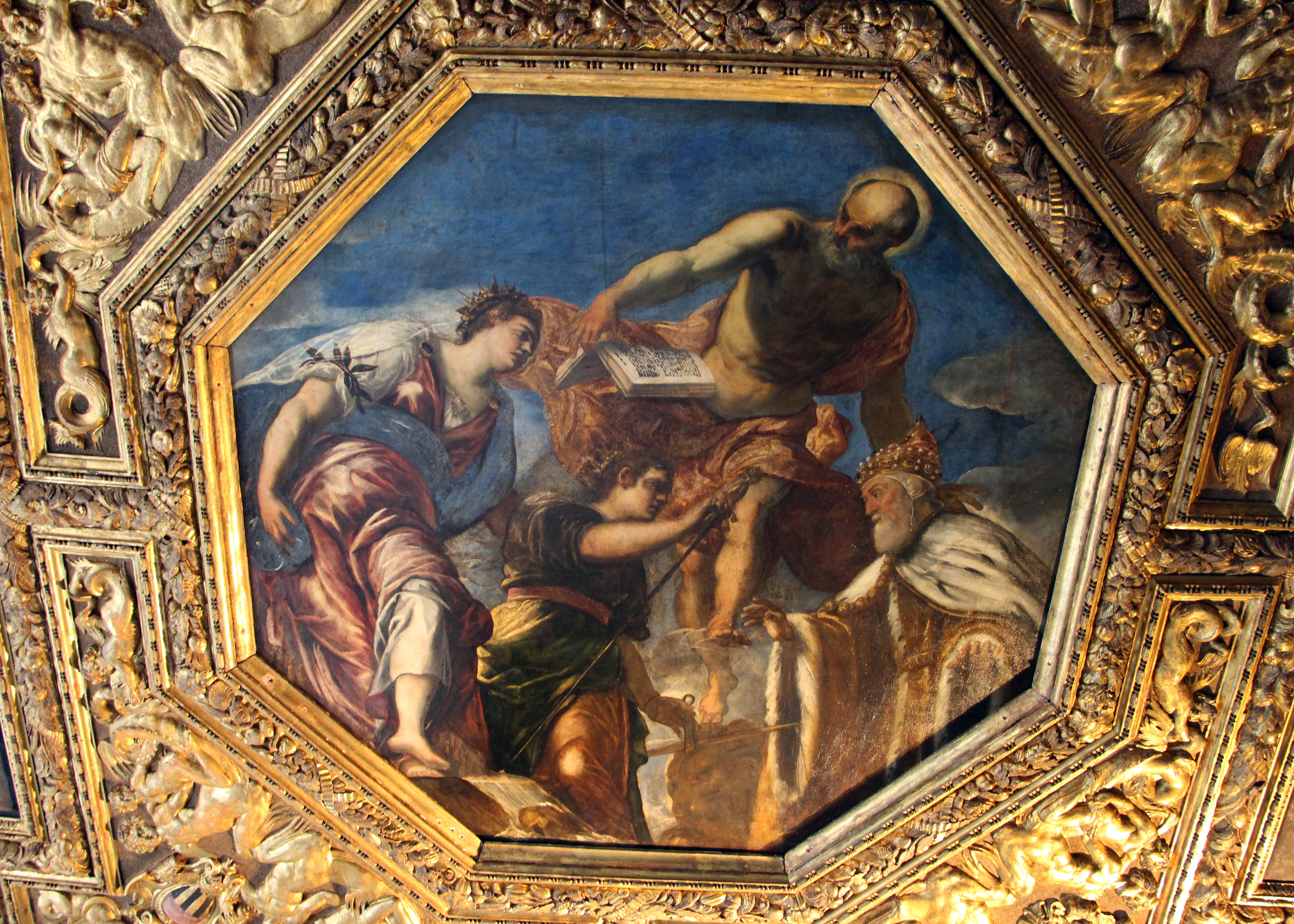 File:Jacopo tintoretto, il doge girolamo priuli riceve dalla giustizia la  bilancia e la spada, 165-67, 01.JPG - Wikimedia Commons