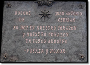 Placa conmemorativa.