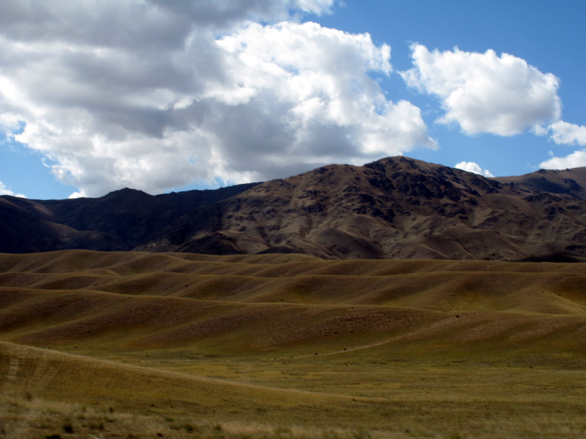 Roll hill. Song Kul Kyrgzstan.