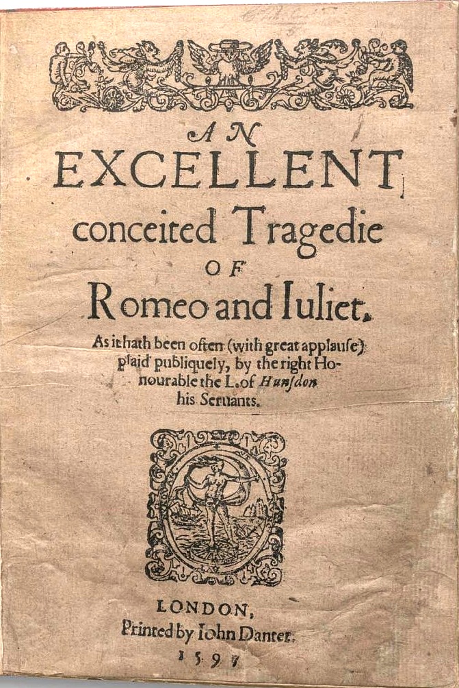 romeo and juliet original book cover