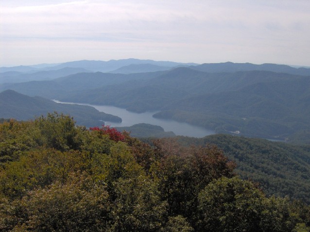 View from Shuckstack Fire Tower 