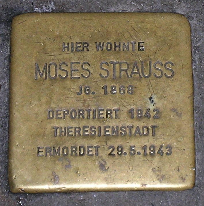 Stolpersteine in Karlstadt Moses Strauss.JPG