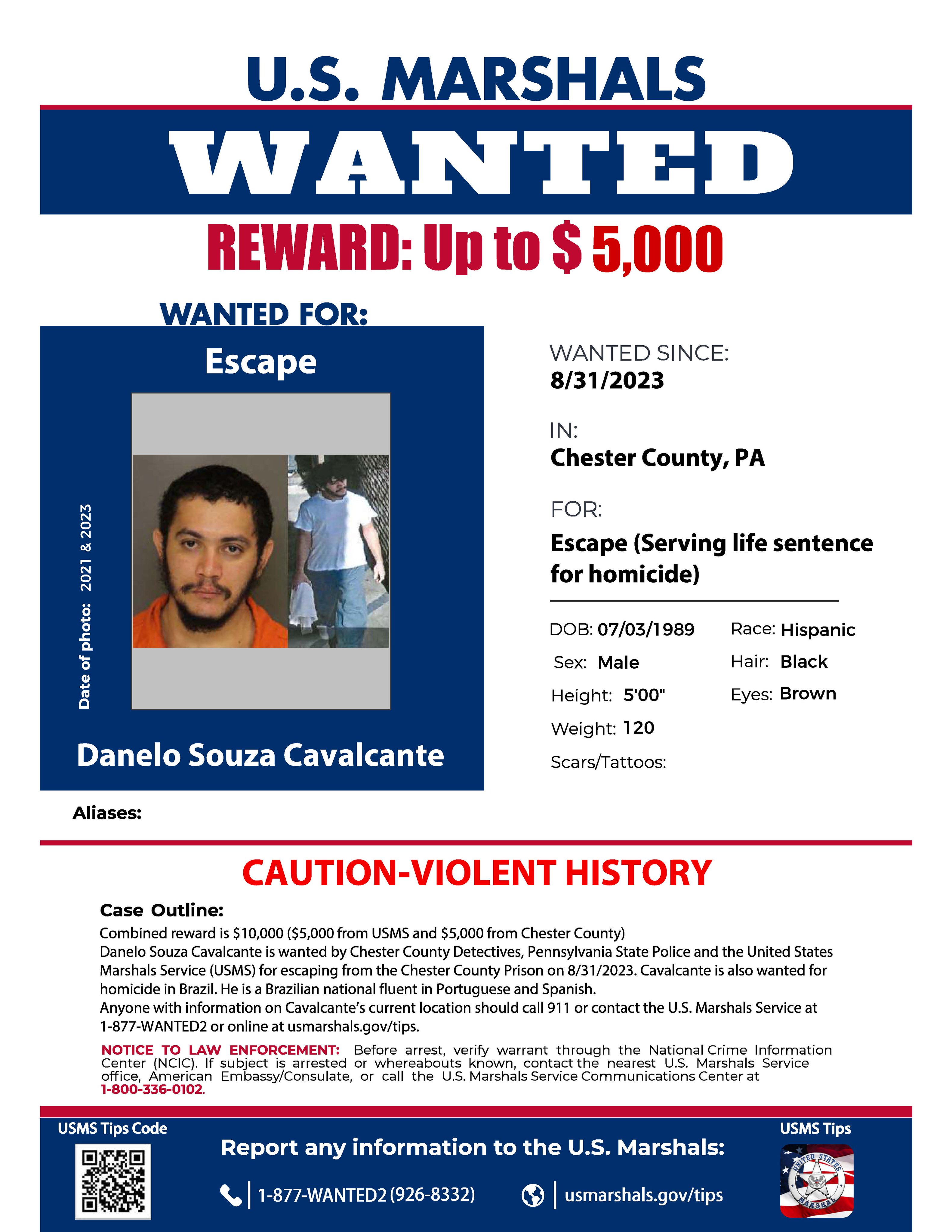 Pa. prison escape timeline: Massive search for escaped inmate Danelo  Cavalcante in Chester County - 6abc Philadelphia