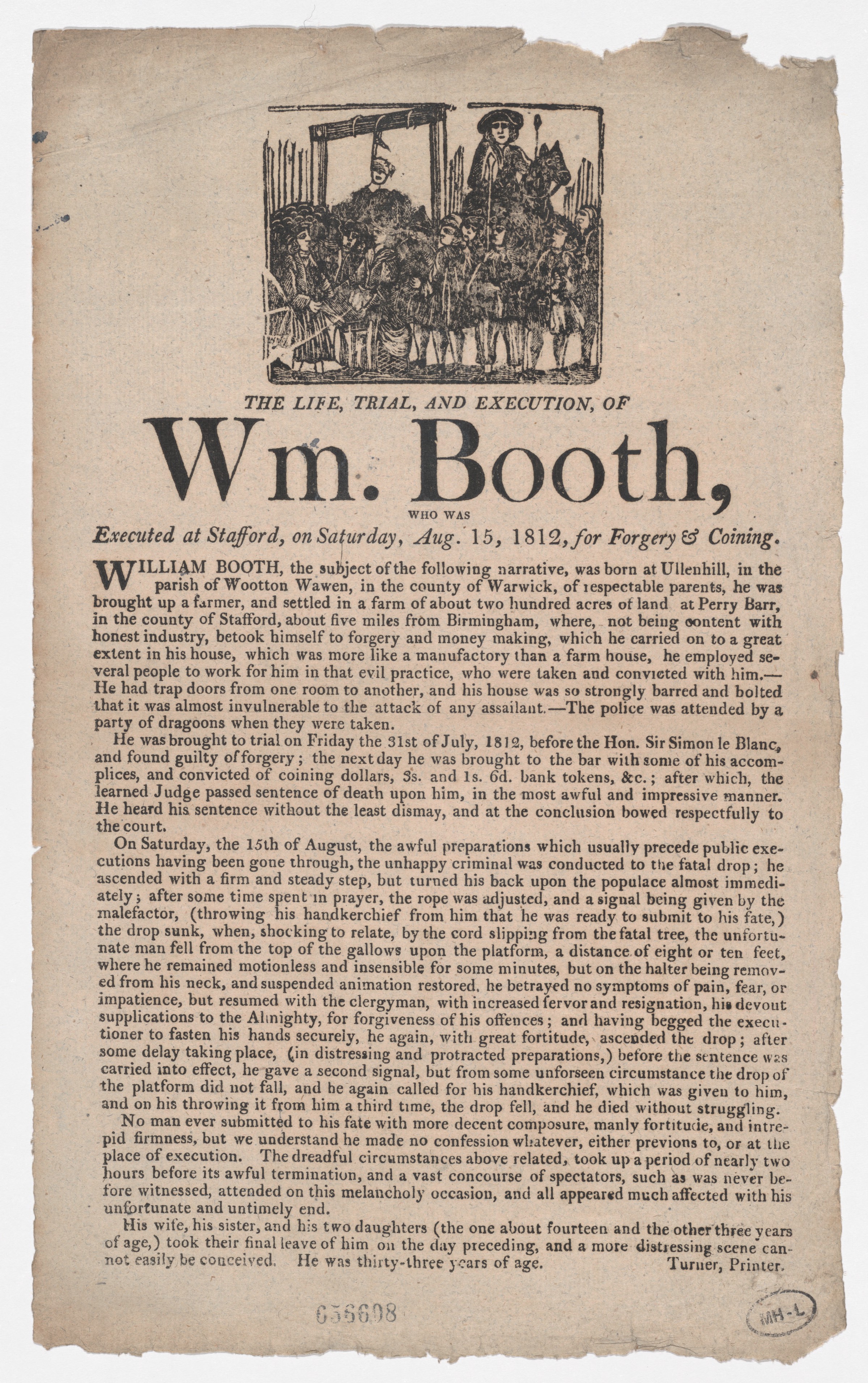 An image of a broadside from 1812.