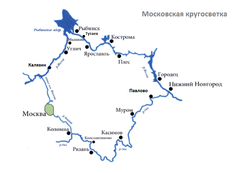 Река Ока: расстояние от Москвы