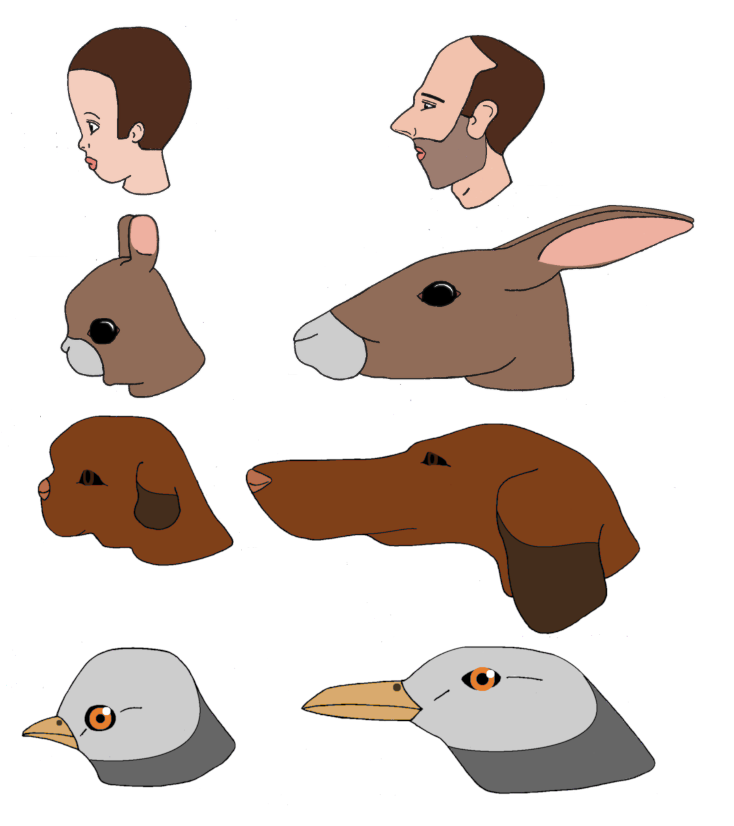 animals with human features