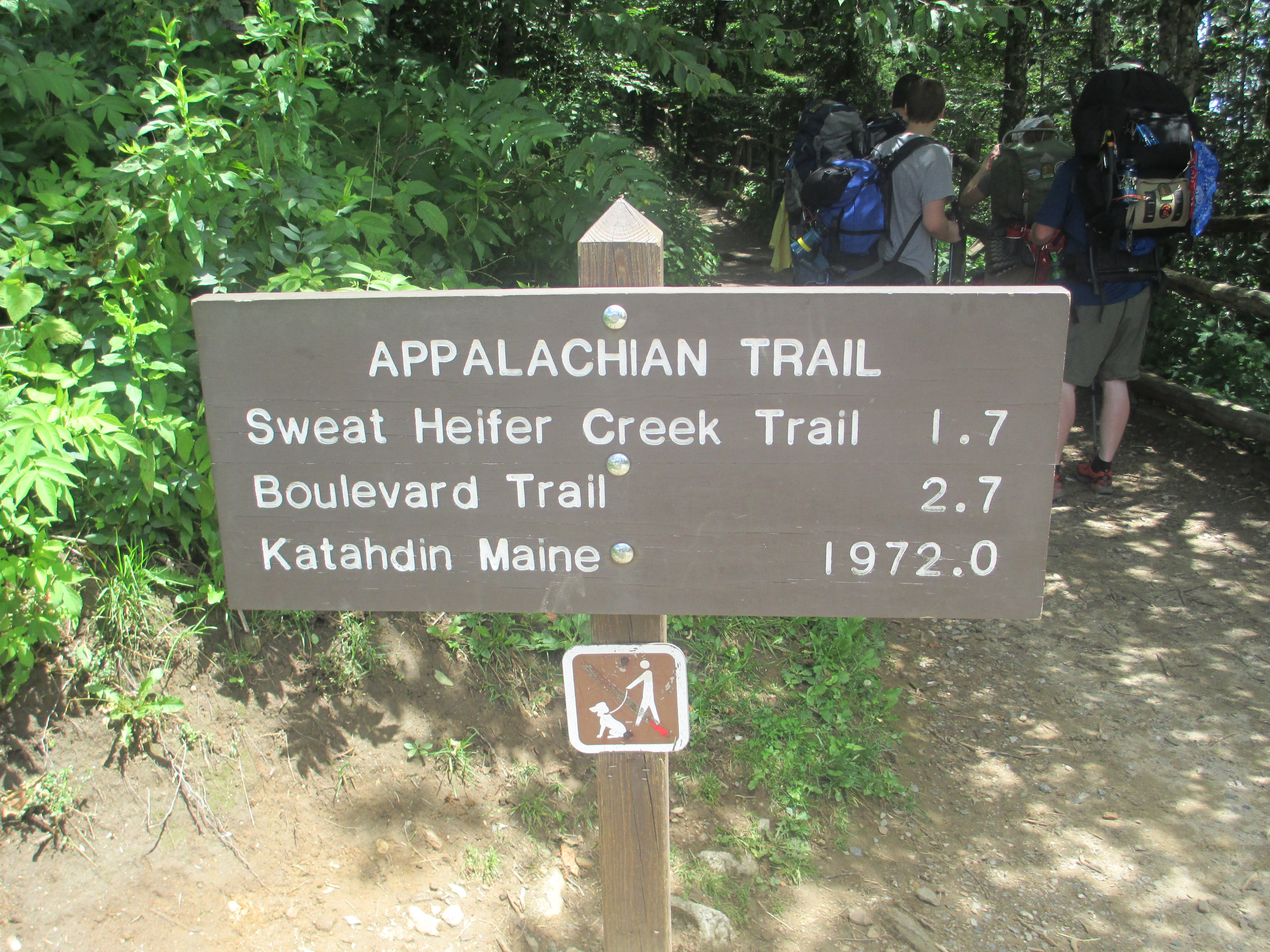 Appalachian Trail head sign