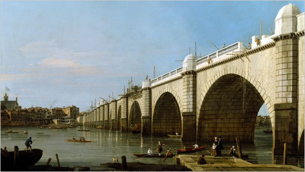 File:Canaletto - Westminster Bridge Under Construction from the South-East Abutment.jpg