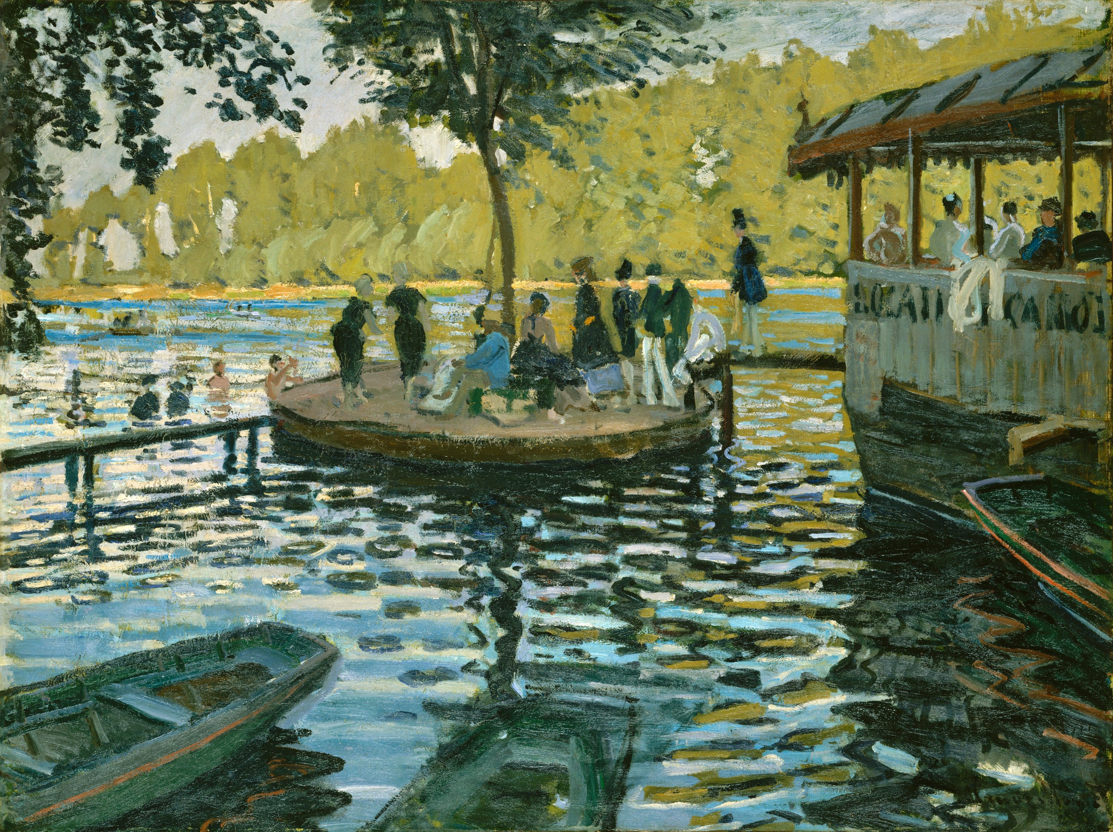 Hình ảnh tuyệt đẹp của Claude Monet La Grenouillére khiến bạn như lạc vào thế giới của những bức tranh tuyệt mỹ. Với màu nước cùng sự tường minh đầy tài hoa, tranh sẽ làm chúng ta say mê và không thể rời mắt. Đến và khám phá nét độc đáo của Monet.