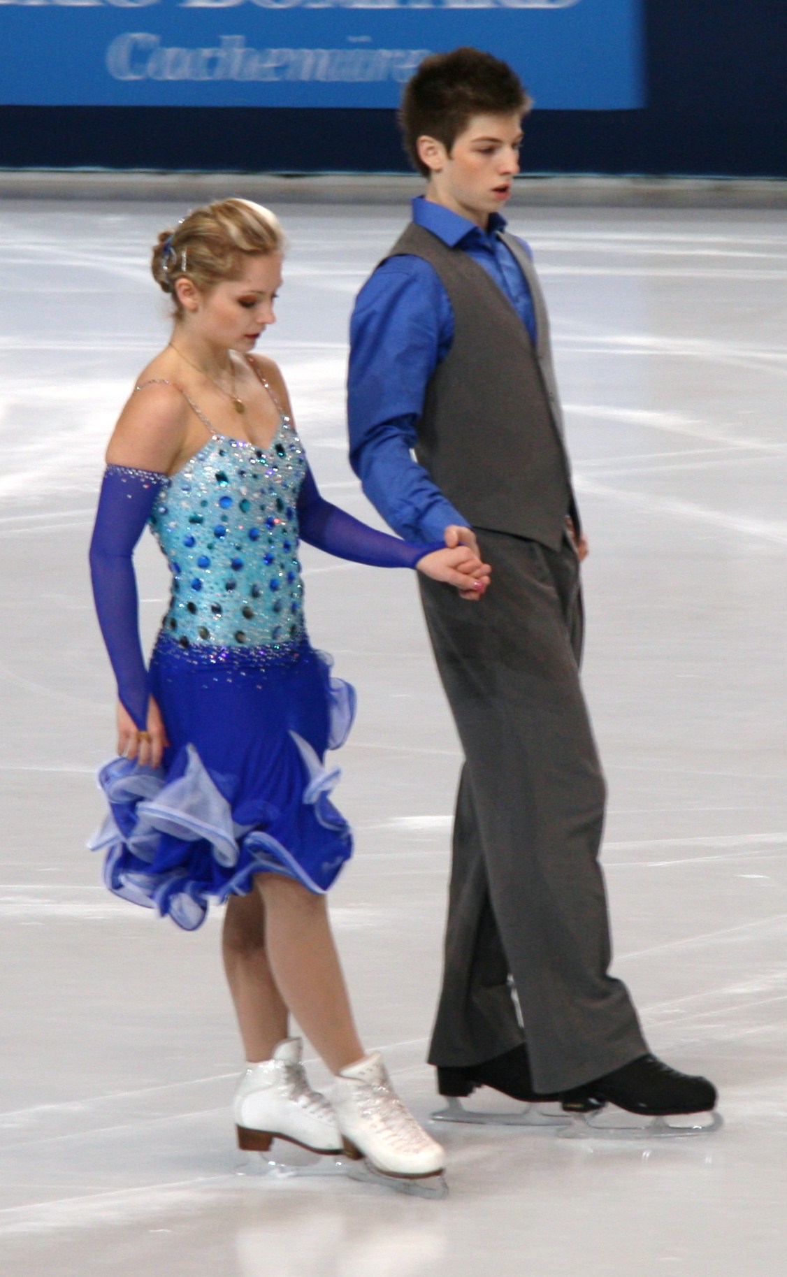 Balázs Major with his partner Dóra Turóczi in 2010