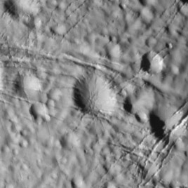 Rayya (crater) crater on Enceladus