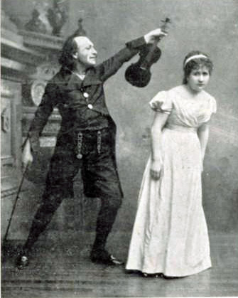 Dr. Miracle and Antonia in the 1881 premiere of The Tales of Hoffmann