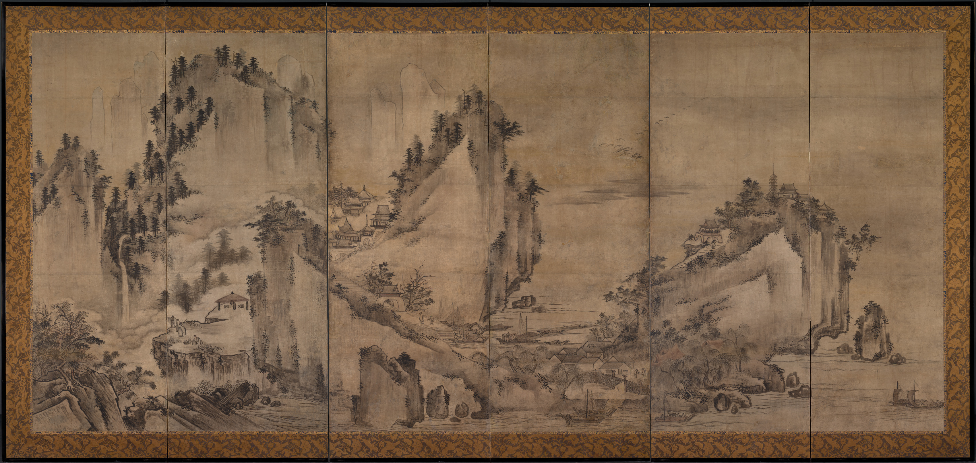 Traditionally attributed to Tenshō Shūbun, Mountain Landscape, Japan, Muromachi period (1392–1573)