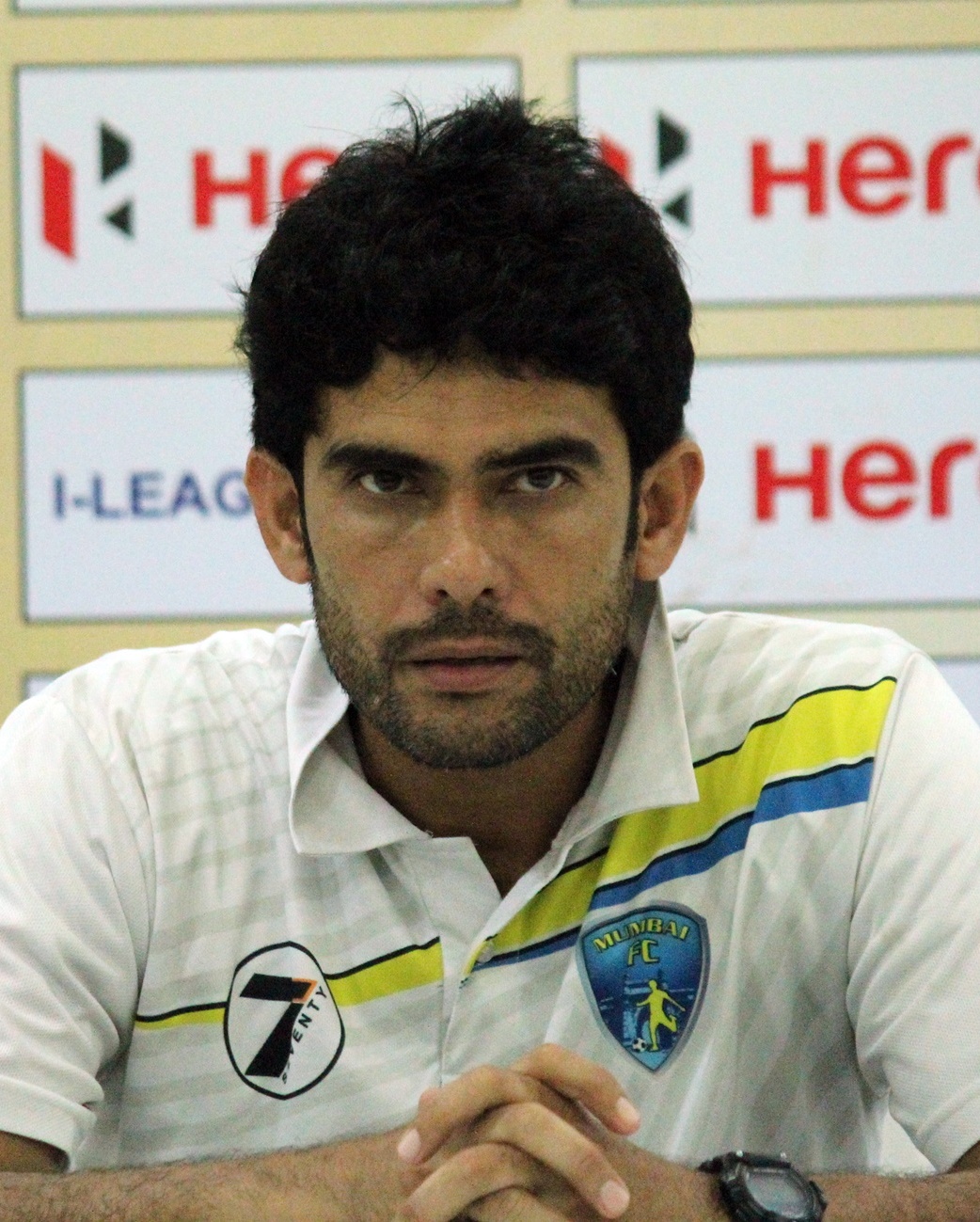 Jamil with [[Mumbai FC|Mumbai]] during a press conference in 2015