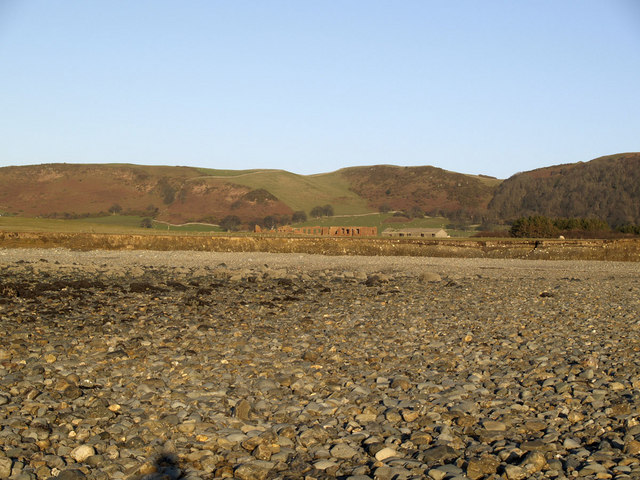 File:Looking across the beach to the cliffs and the ruins of ex army camp - geograph.org.uk - 327352.jpg