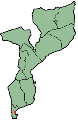 Vị trí ở Mozambique