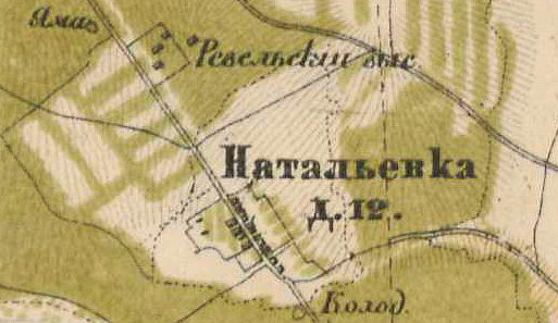 План деревни Натальевка. 1885 г.