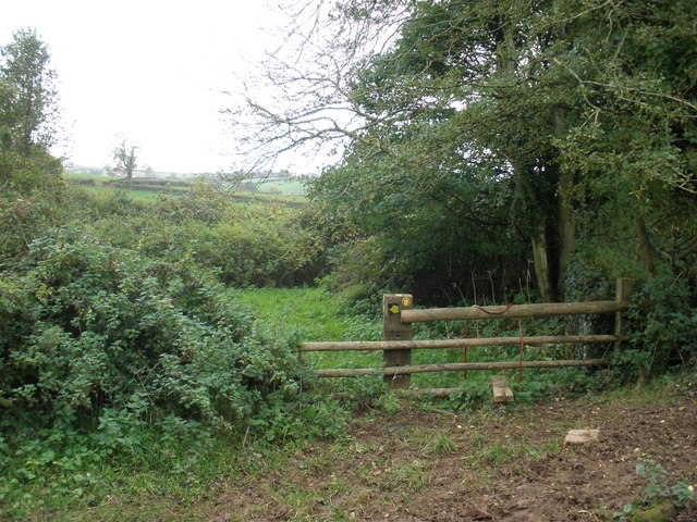 File:Path junction, near Mortimers Farm - geograph.org.uk - 1021912.jpg