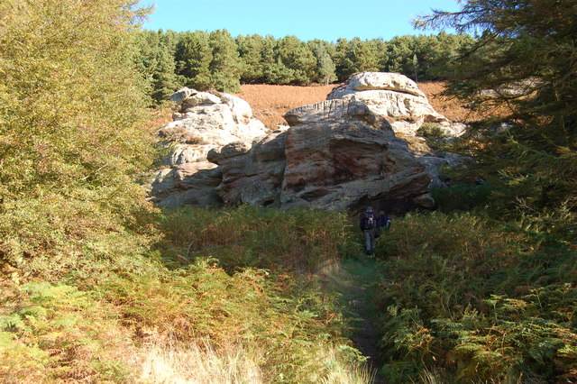 Rock Formation on Cockenheugh - geograph.org.uk - 746391