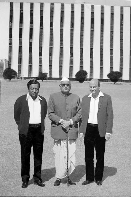 The Amul trinity: Verghese Kurien, Tribhuvandas Kishibhai Patel, and Harichand Megha Dalaya.