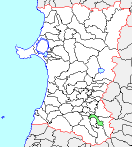 増田町、県内位置図