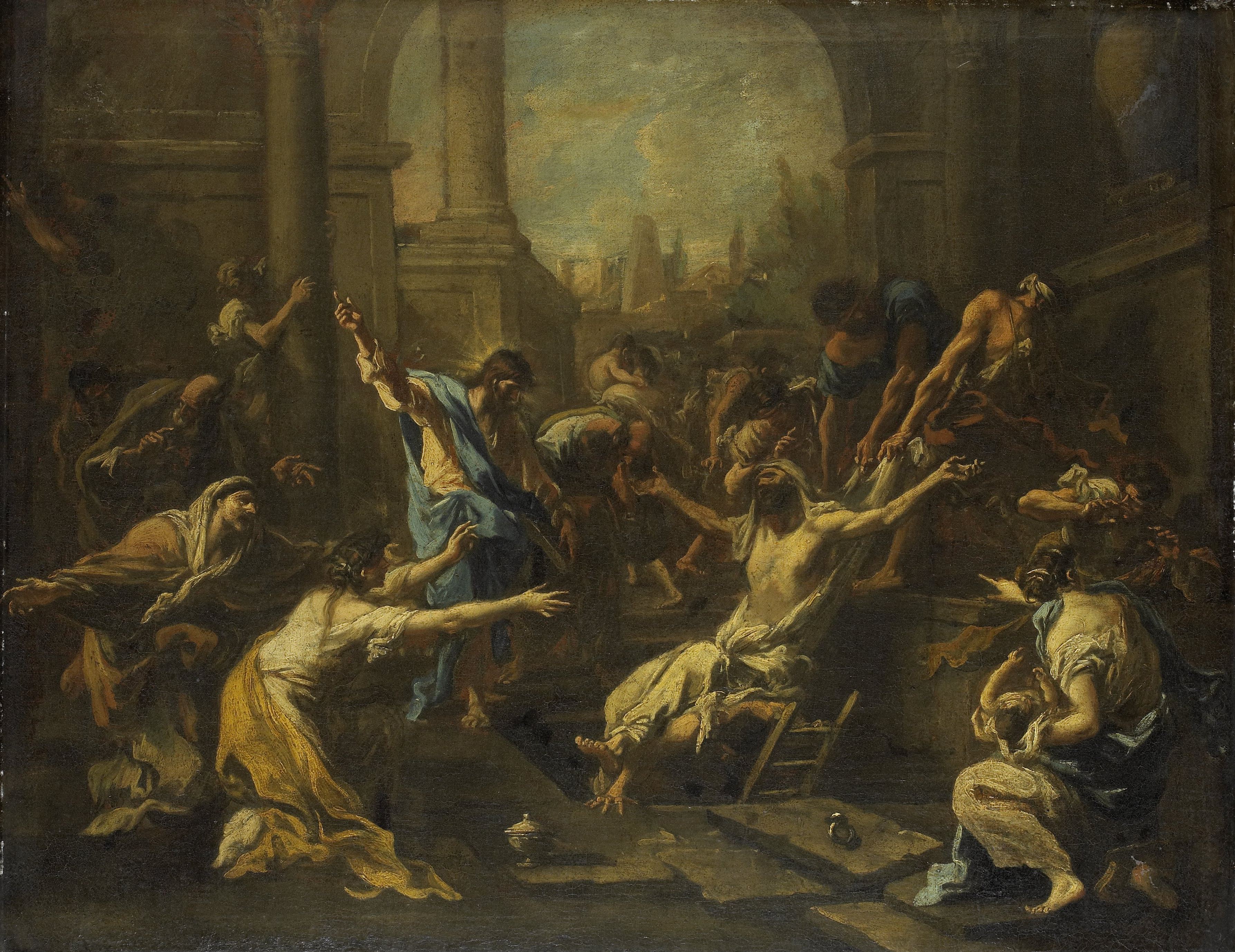 Alessandro Magnasco's painting 'The Raising of Lazarus'.jpg....