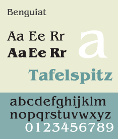 ITC Benguiat typeface designed by designed by Ed Benguiat in 1977