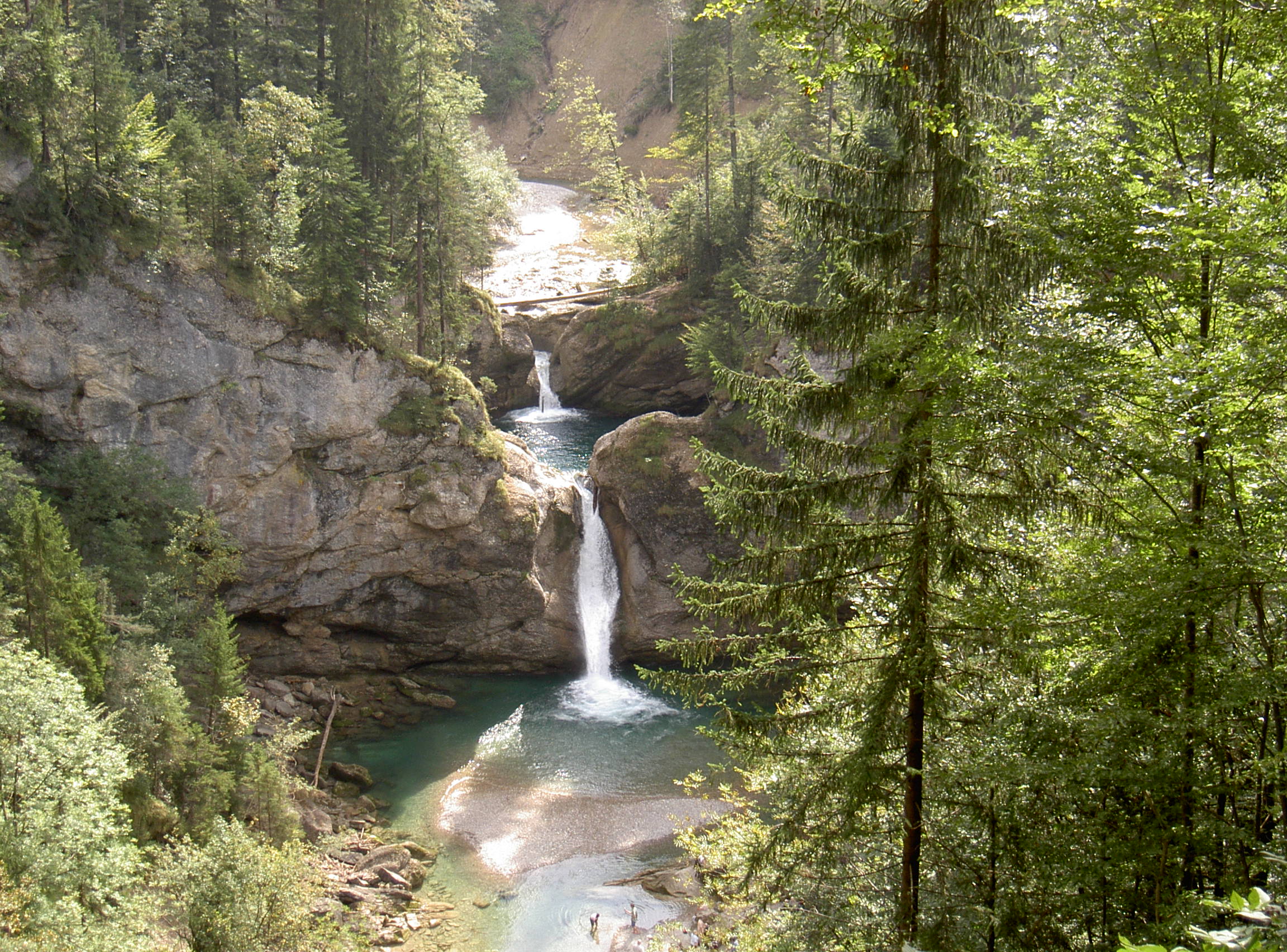 Buchenegger Wasserfälle bei Oberstaufen im Allgäu, Bayern.