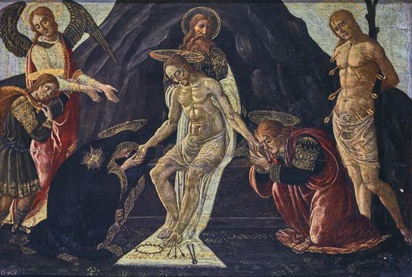File:Jacopo del Sellaio - Christ as the Man of Sorrows, with the Archangel Raphael, the Young Tobias and Saint Sebastian - NG 1941 - National Galleries of Scotland.jpg