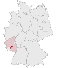 Circondario rurale di Kusel – Localizzazione