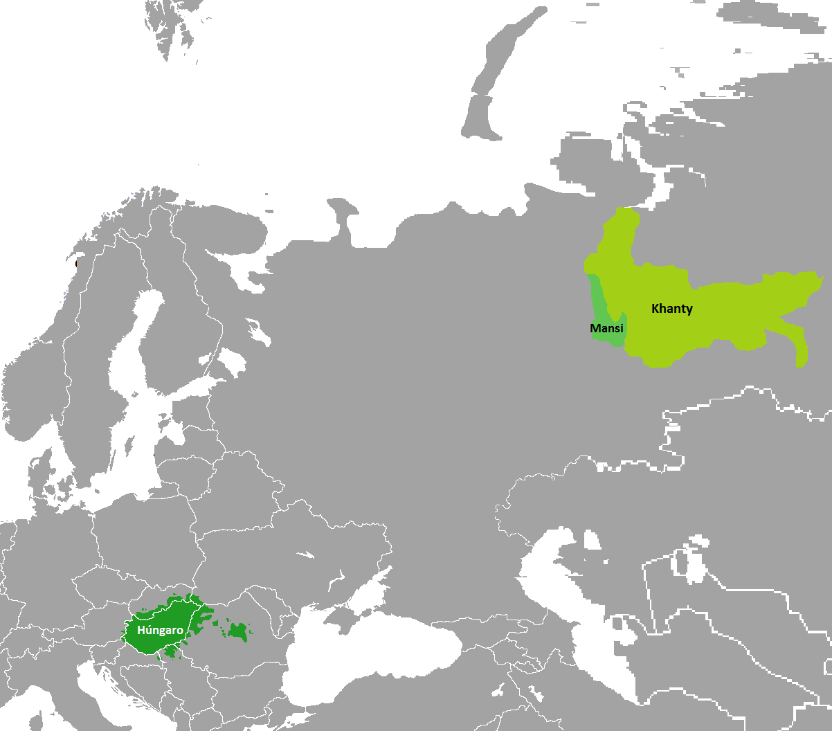 Проживание двух народов финно угорской языковой группы