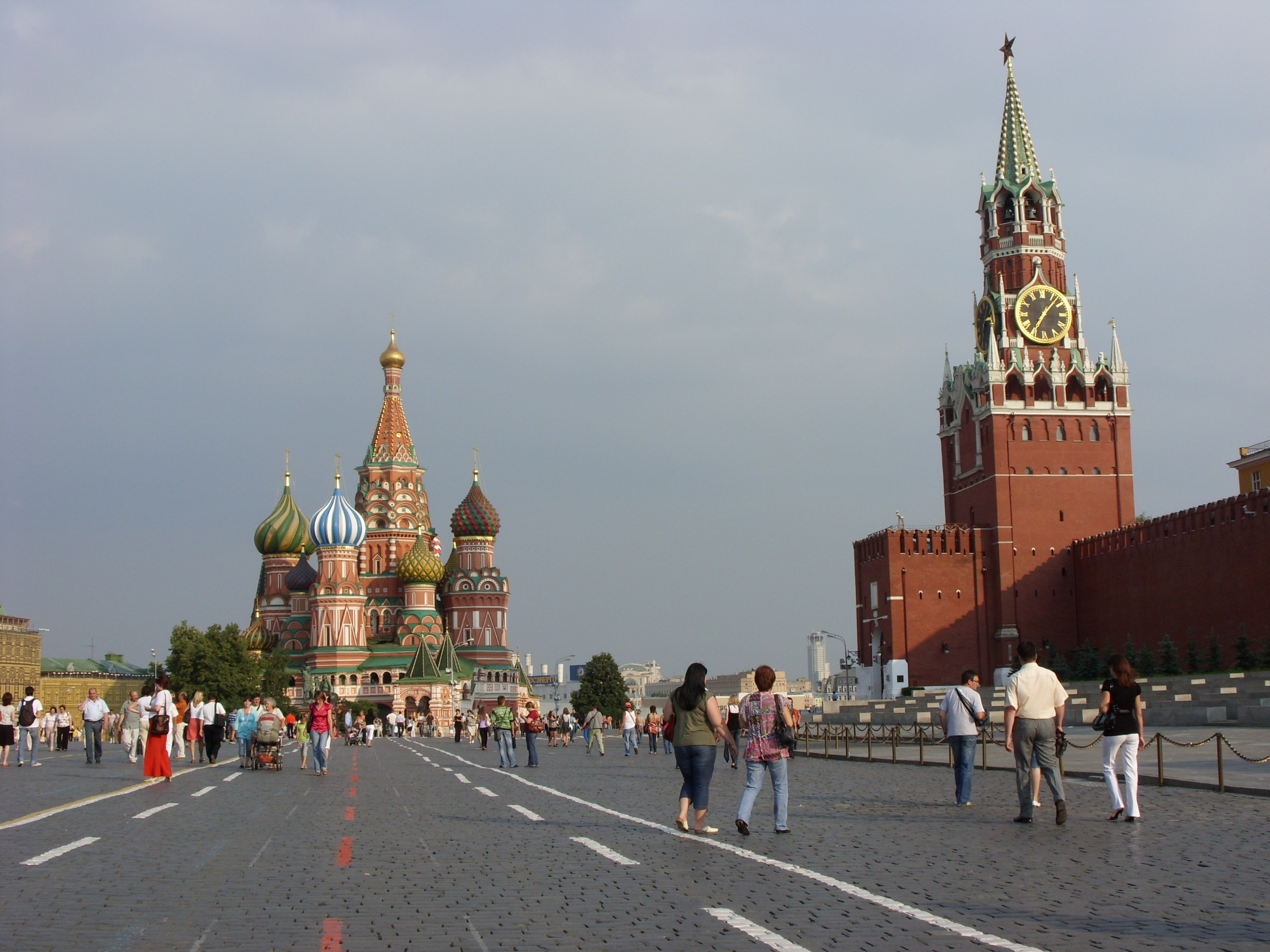 Red square in the centre