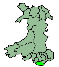 Kaart van Vale of Glamorgan Bro Morgannwg
